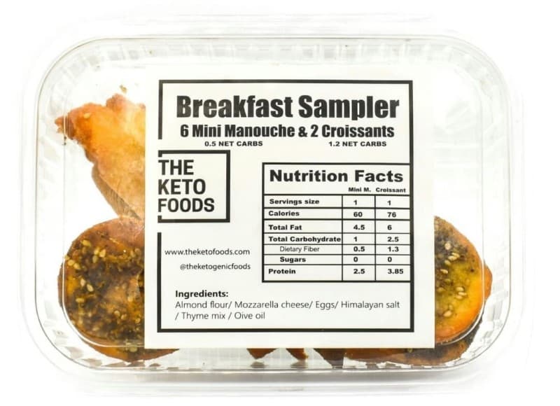 The Keto Breakfast Sampler (0.5 - 1.2 net carbs per piece) 2
