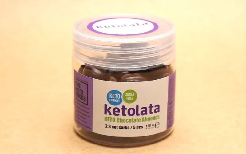 Ketolata Chocolate Almonds (2.3 net carbs per 5pcs)