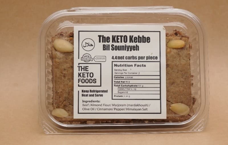 The Keto Kebbe Bel Souniyyeh (4.4 net carbs per piece) Fully Baked
