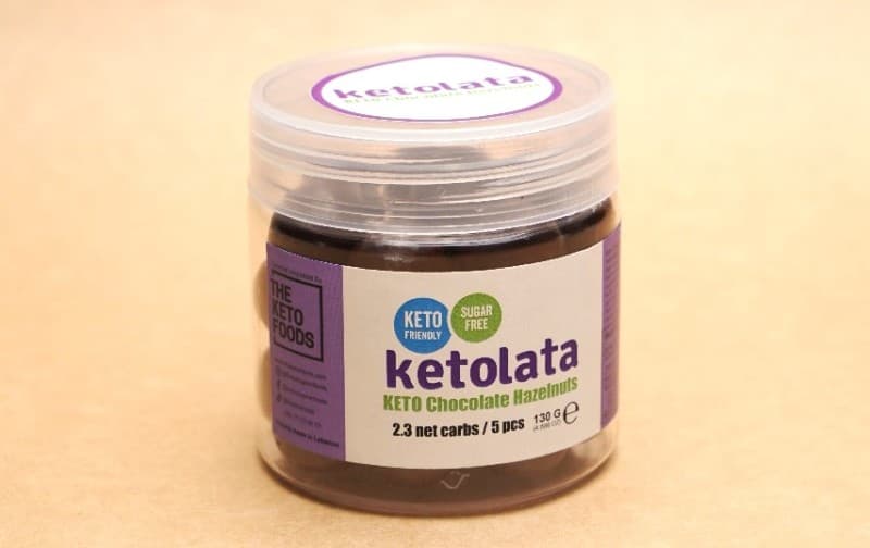 Ketolata Chocolate Hazelnuts (2.3 net carb per 5 pcs)