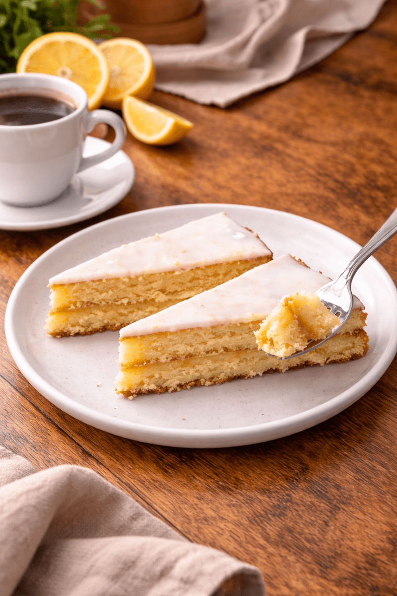The Keto Lemon Cake (3.2 net carbs per piece)