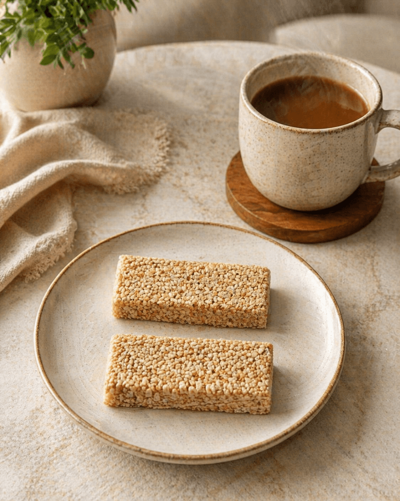 The Keto Sesame Bar (2.5 net carbs per bar)
