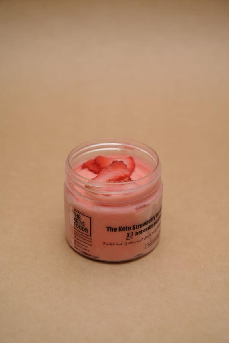 The Keto Strawberry Ice Cream Cup (2.7 net carbs)